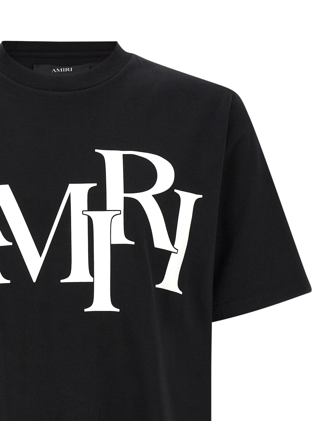 AMIRI Staggered Logo T-Shirt Black