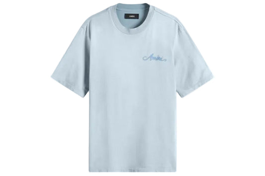 AMIRI Bleach Bandana Patch T-shirt "Ashley Blue"