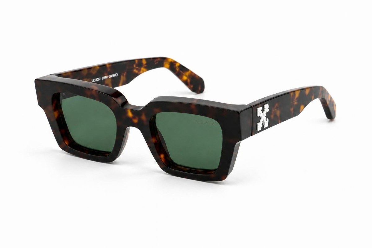 Off-White Sunglasses Virgil Havana Green