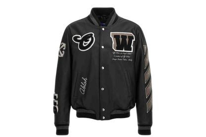 OFF WHITE Jacket Varsity Leather