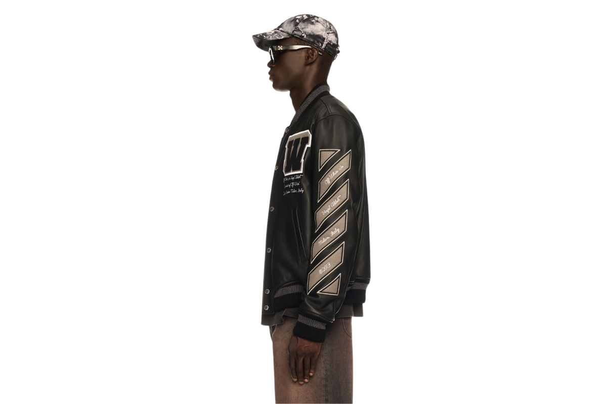 OFF WHITE Jacket Varsity Leather
