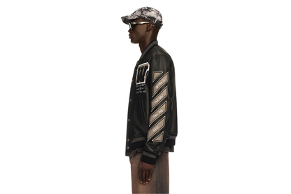 OFF WHITE Jacket Varsity Leather