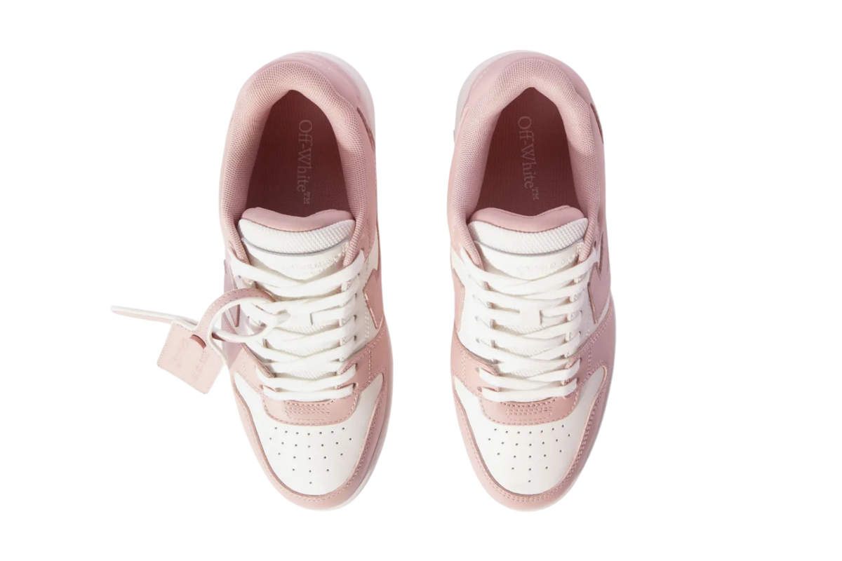 Off-White "OOO" Low Tops Pink White.