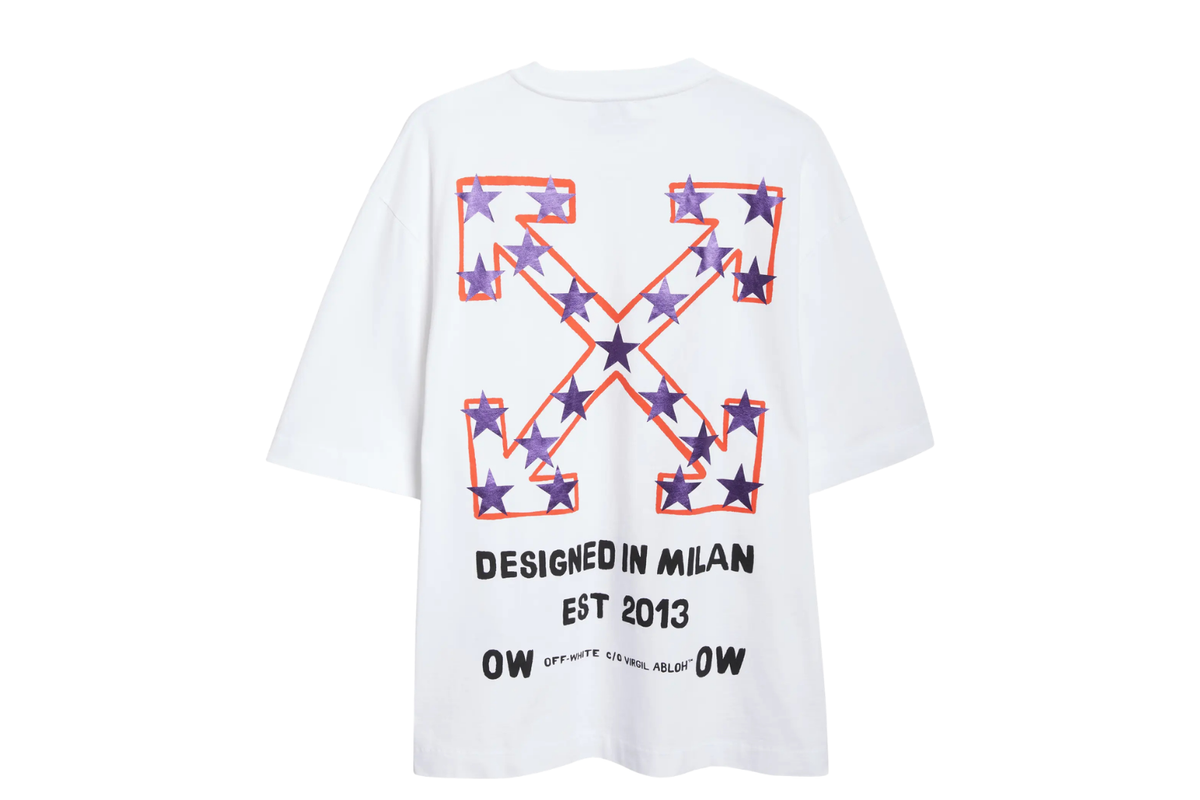 Off-White Star Arrow Skate Graphic Cotton