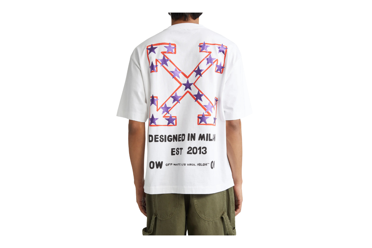 Off-White Star Arrow Skate Graphic Cotton