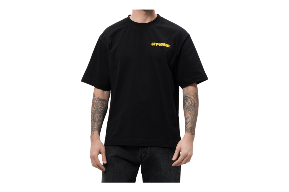 Off-White Black with logo print