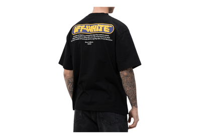 Off-White Black with logo print