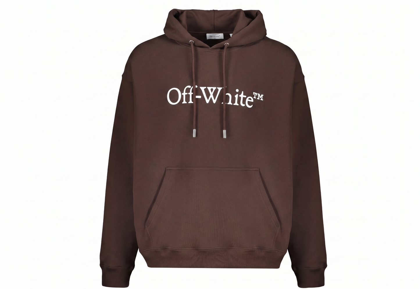 Off-White Hoodie Brown Logo