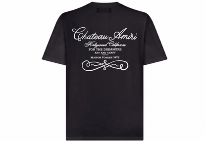 Amiri T-Shirts Black "Chateau Amiri"