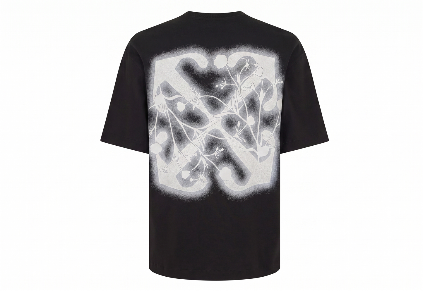 Off-White Black Flower Arrow Sketch