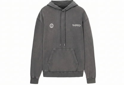 ALLSAINTS Grey Emblem Hoodie