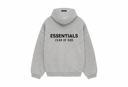 Fear of God Essentials Fleece Hoodie (FW24) Light Heather Gray