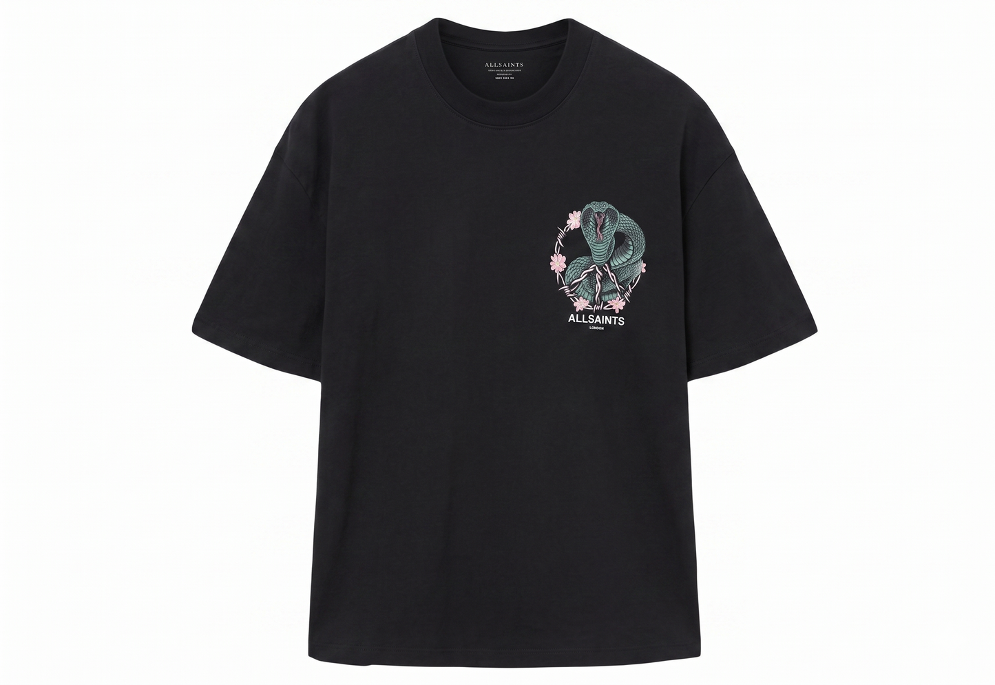 ALLSAINTS Snakebite Short Sleeve Crew T-Shirt