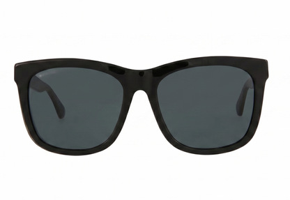 Gucci 56mm Square Sunglasses BLACK GREY