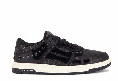AMIRI Crystal Studded Skel Black