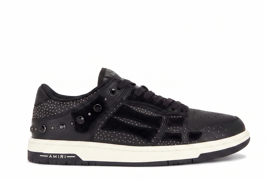 AMIRI Crystal Studded Skel Black