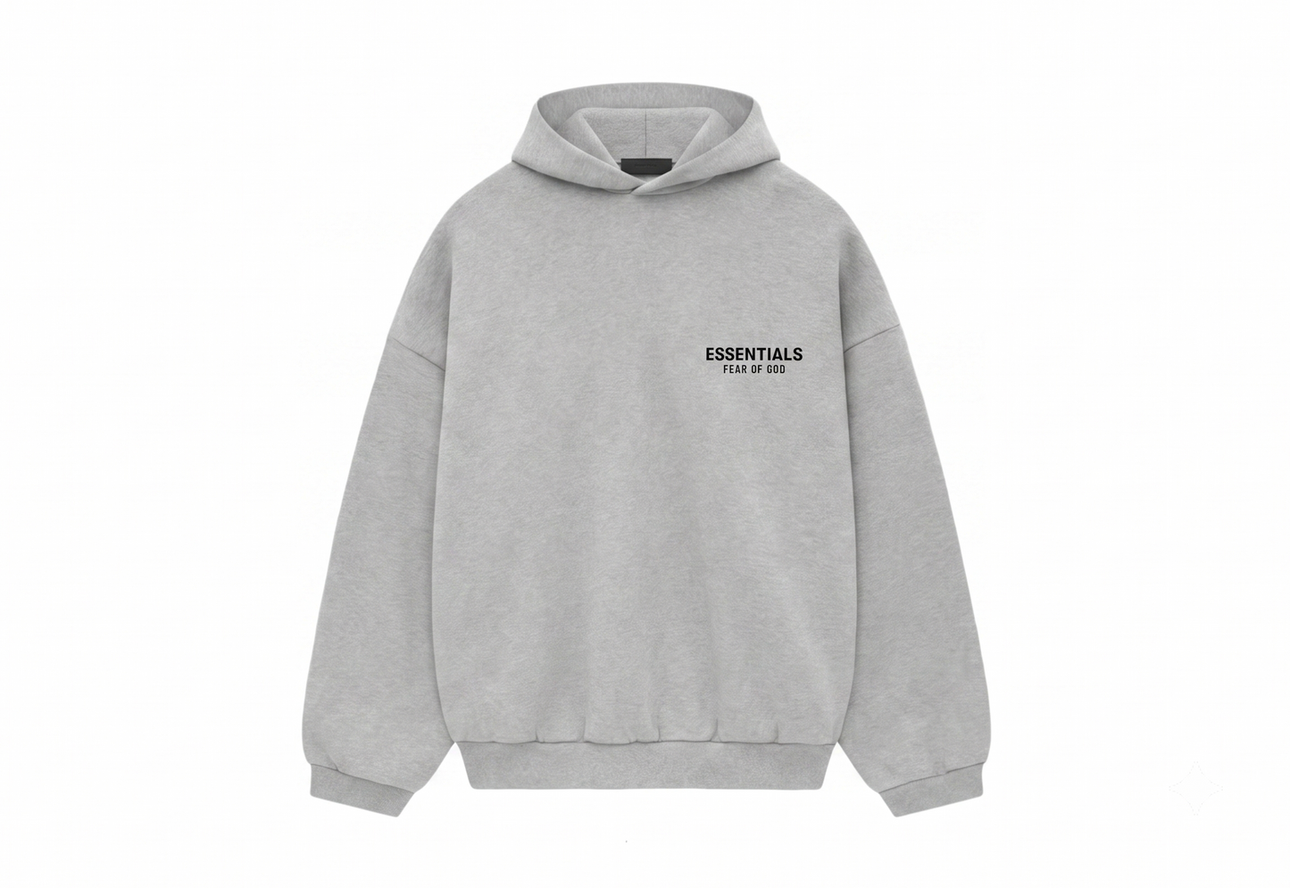 Fear of God Essentials Fleece Hoodie (FW24) Light Heather Gray