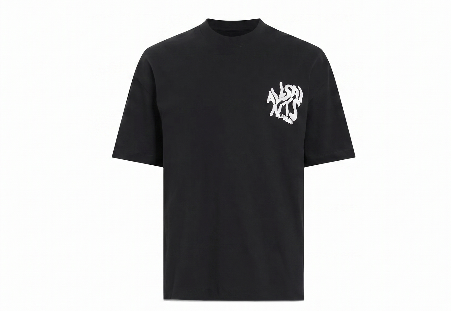 Allsaints Black Organic Cotton Orlando T-Shirt
