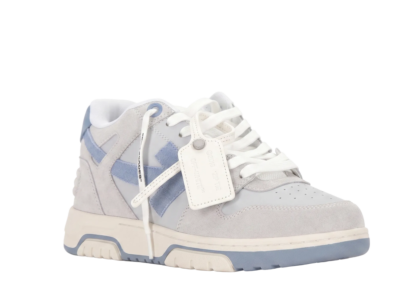 OFF-White OOO Suede Grey Arrow Light Blue
