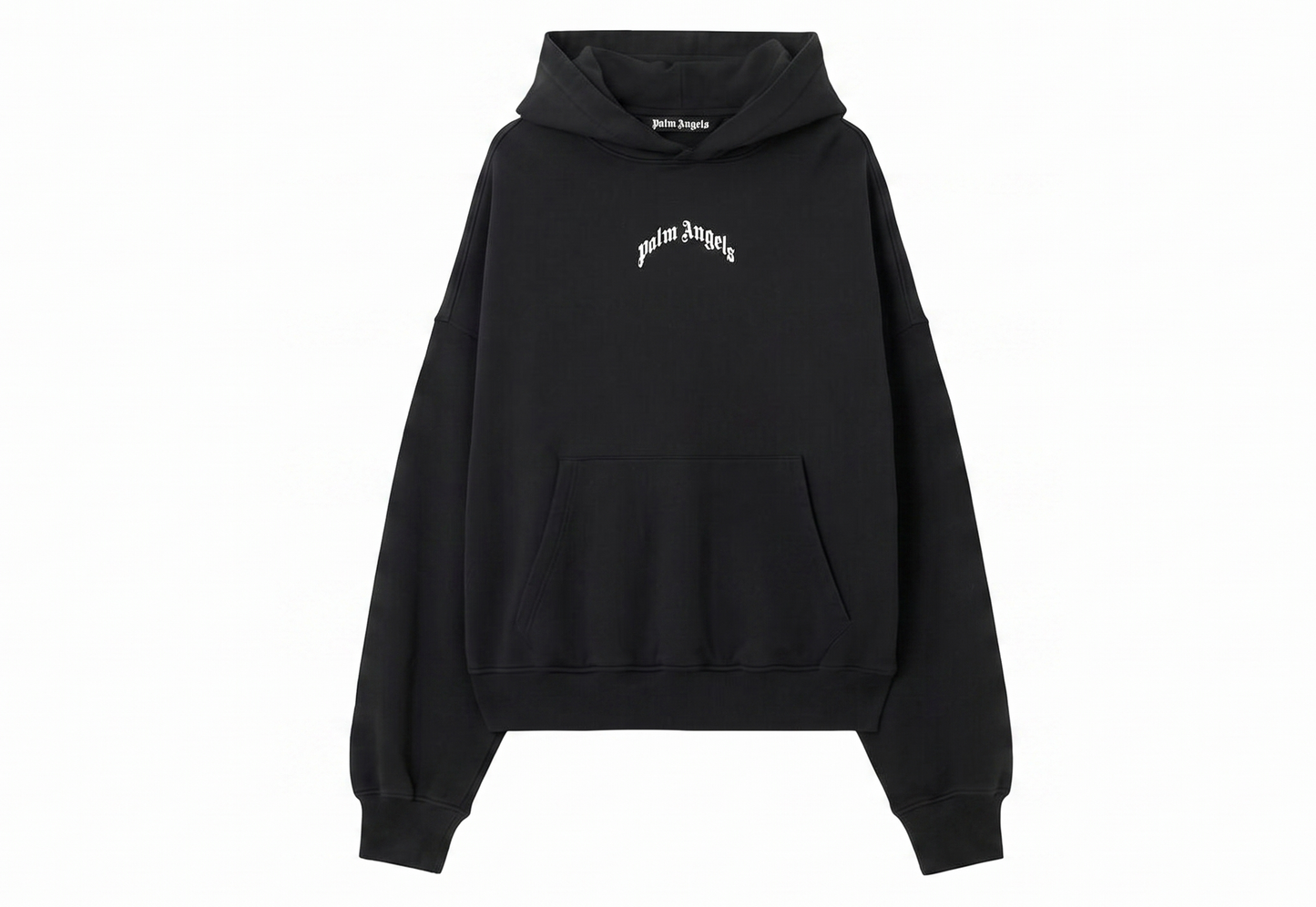 Palm Angels Back Curved Logo Loose Sweatshirt