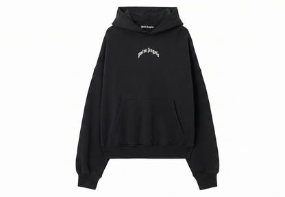 Palm Angels Back Curved Logo Loose Sweatshirt