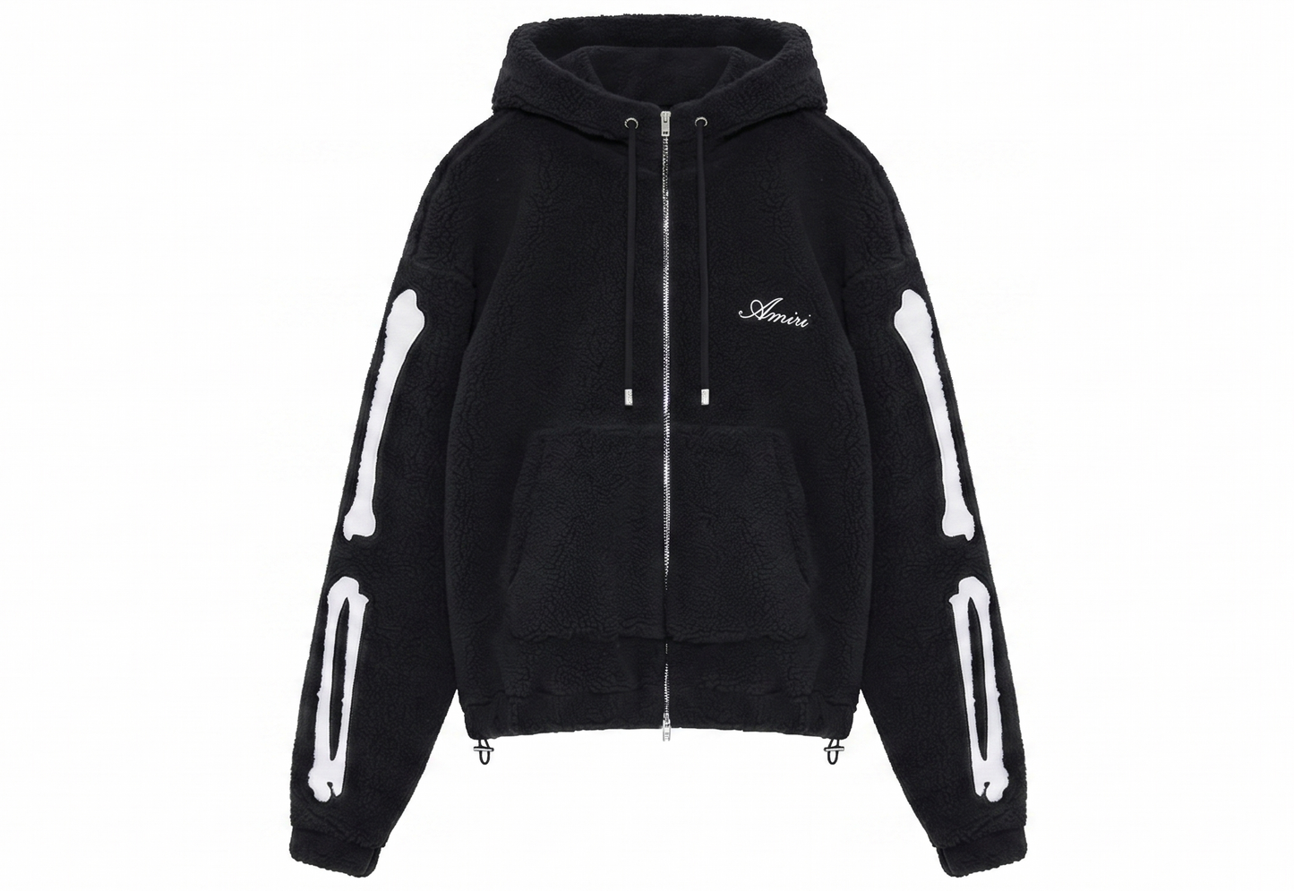 Amiri Hoodie BONES FLEECE ZIP