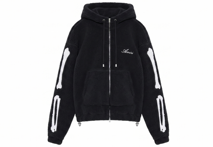 Amiri Hoodie BONES FLEECE ZIP