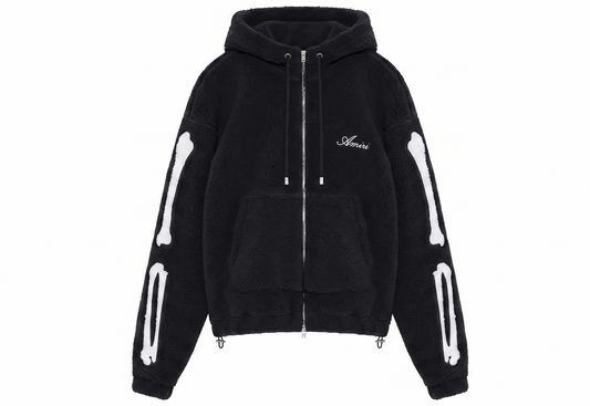 Amiri Hoodie BONES FLEECE ZIP