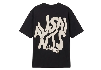 Allsaints Black Organic Cotton Orlando T-Shirt