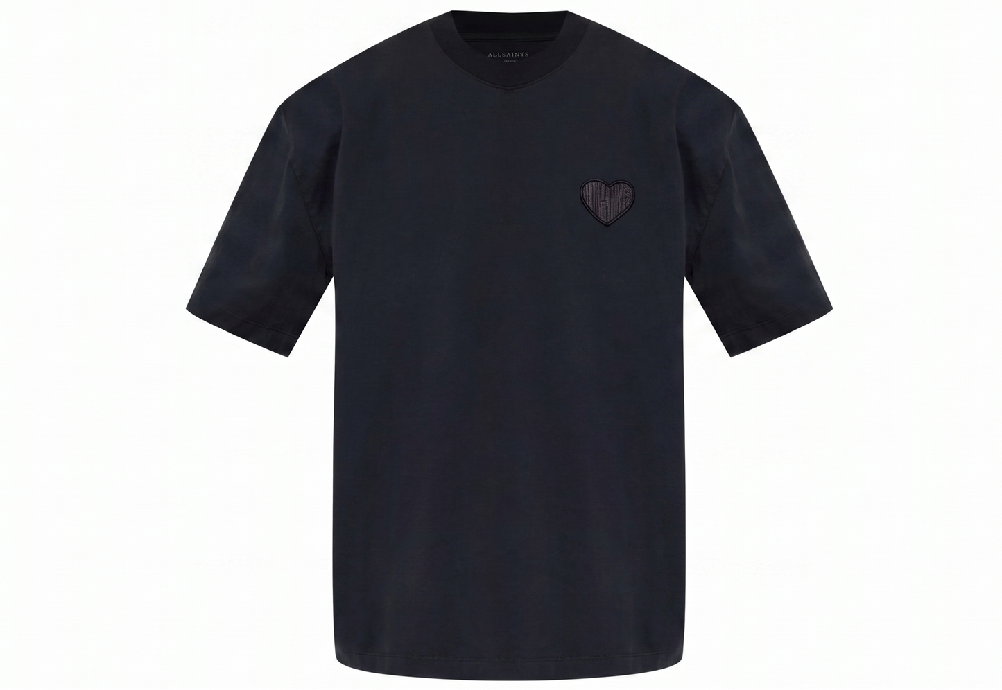 Allsaints Black Lover Heart Patch T-Shirt