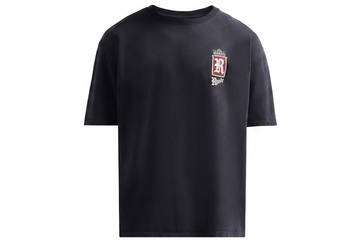 Rhude Black Fumar 91 Cotton Crewneck T-Shirt