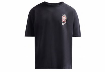 Rhude Black Fumar 91 Cotton Crewneck T-Shirt