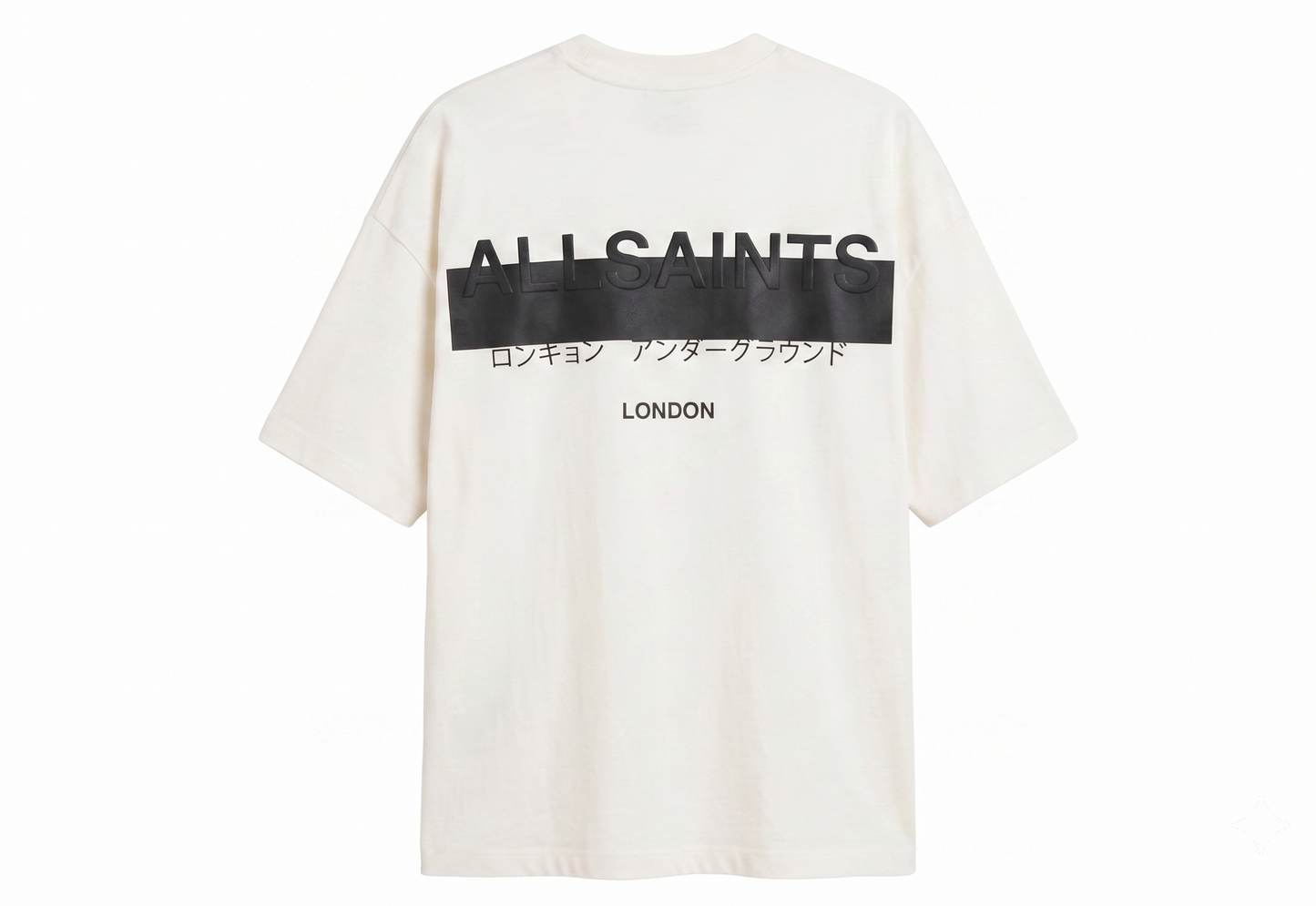 AllSaints White Organic Cotton Redact T-Shirt