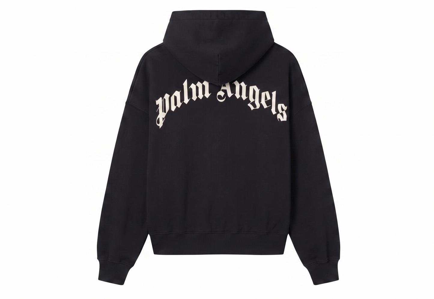 Palm Angels Back Curved Logo Loose Sweatshirt