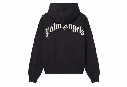 Palm Angels Back Curved Logo Loose Sweatshirt