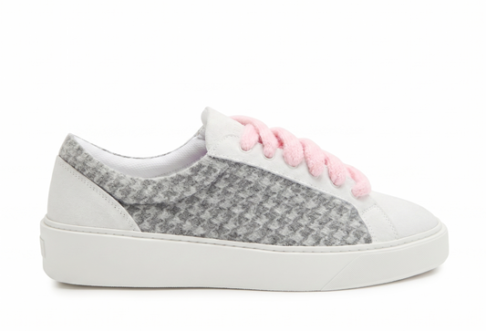 NUMERIS Signet Candy Floss suede sneakers