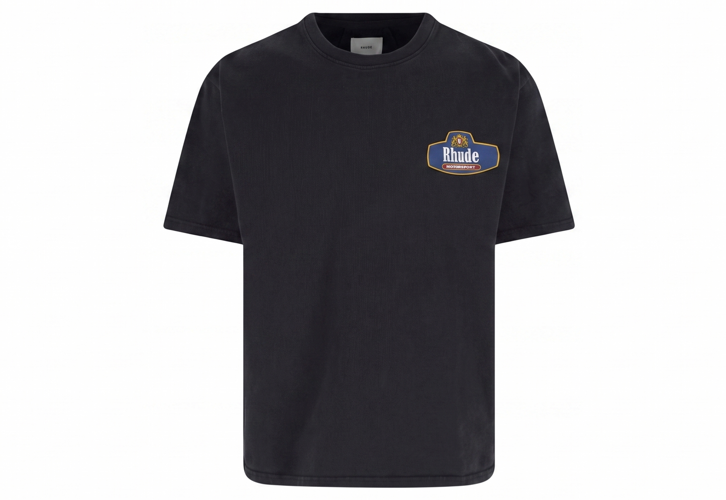 Rhude Black T-shirt “Racing Crest”