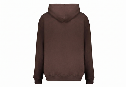 Off-White Hoodie Brown Logo