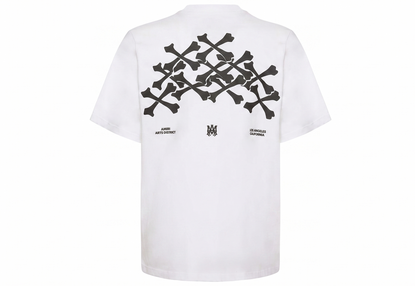 Amiri T-Shirts White BONES STACKED TEE