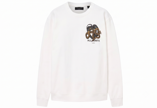 ALLSAINTS White Reticulate Sweatshirt