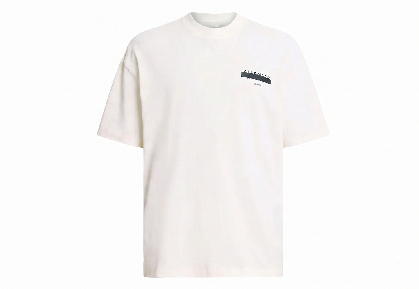 AllSaints White Organic Cotton Redact T-Shirt