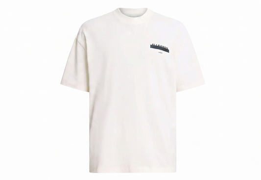 AllSaints White Organic Cotton Redact T-Shirt