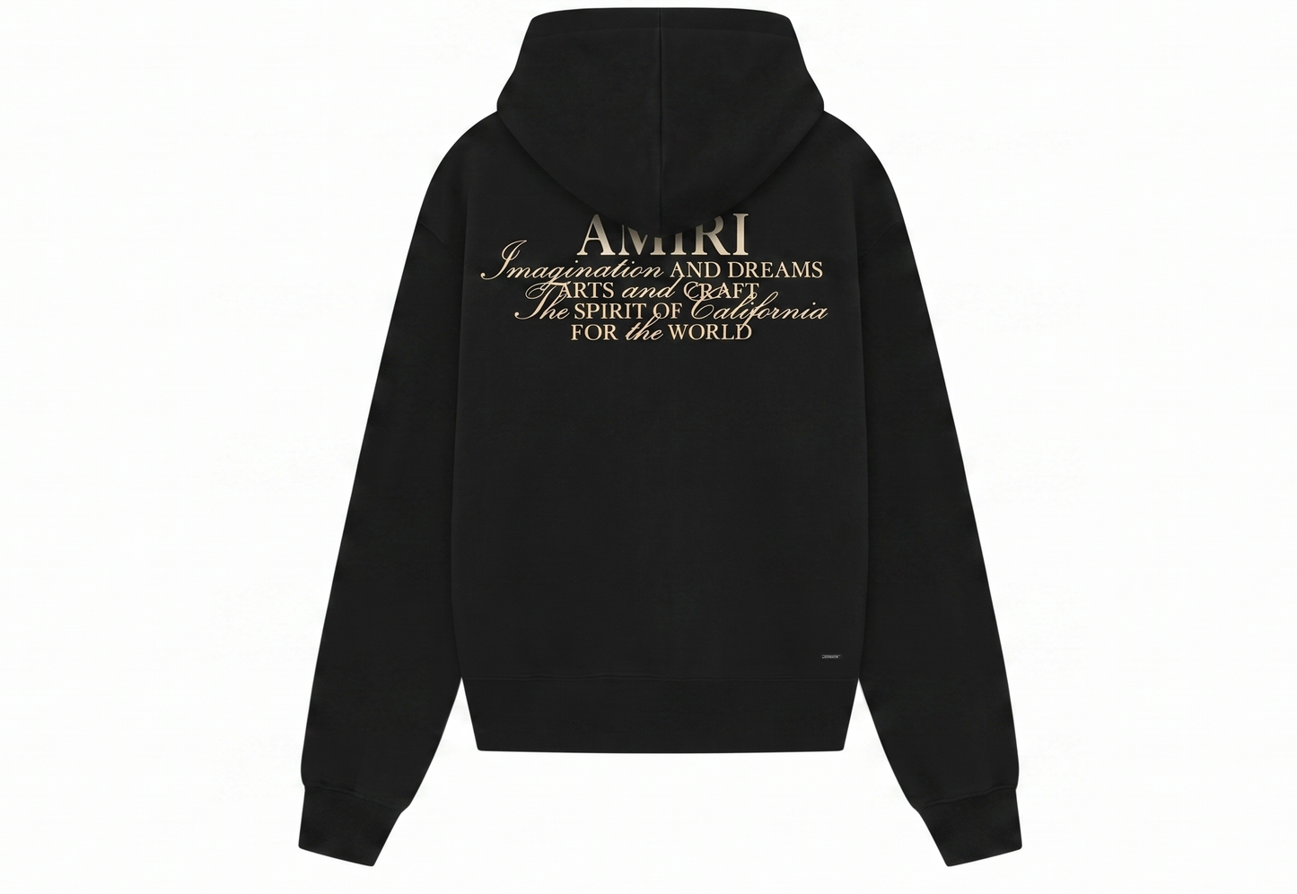 AMIRI Black 'Amiri Spirit' Zip Hoodie