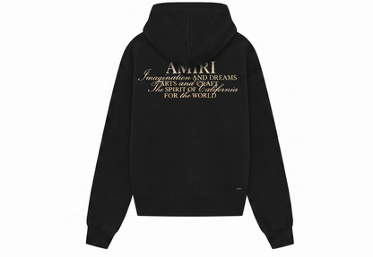 AMIRI Black 'Amiri Spirit' Zip Hoodie