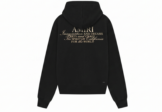 AMIRI Black 'Amiri Spirit' Zip Hoodie