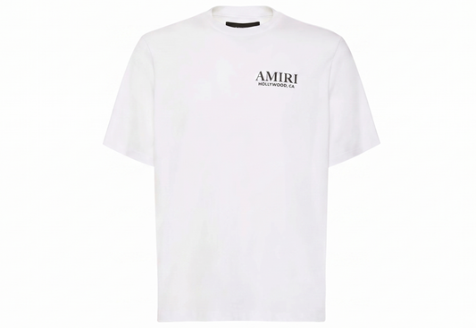 Amiri T-Shirts White BONES STACKED TEE