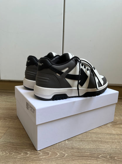 OFF-WHITE Out Of Office OOO Low Tops - Dark Grey Black
