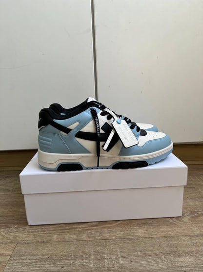 OFF-WHITE Out Of Office OOO Low Tops - Light Blue Black