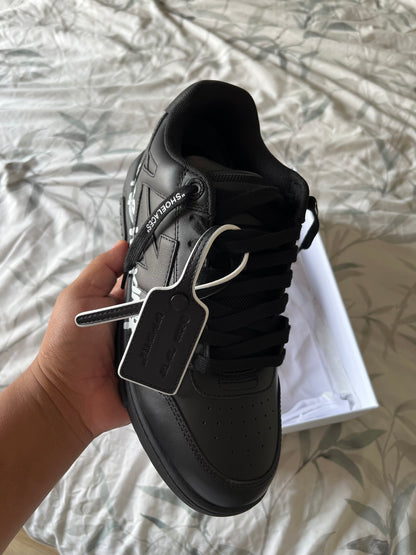 OFF-WHITE Out Of Office OOO Low Tops - For Walking Black White