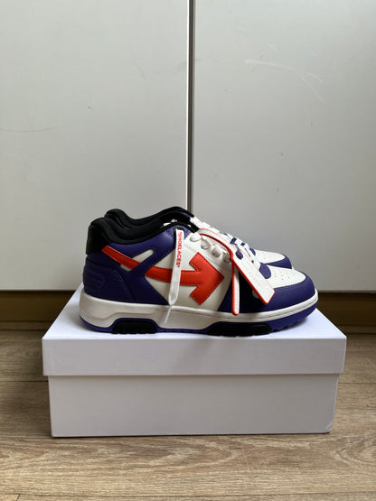 OFF-WHITE Out Of Office OOO Low Tops - White Purple Orange